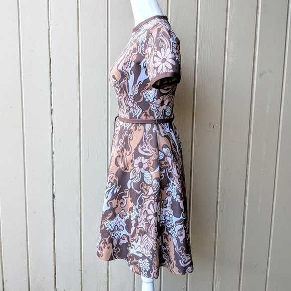 Vintage 1960s Psychedelic Floral Dress - Picture 2 of 8